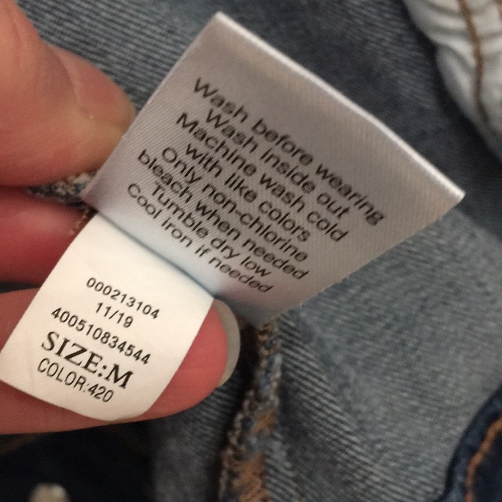 Sonoma Distressed Jean Jacket M - Picture 8 of 13